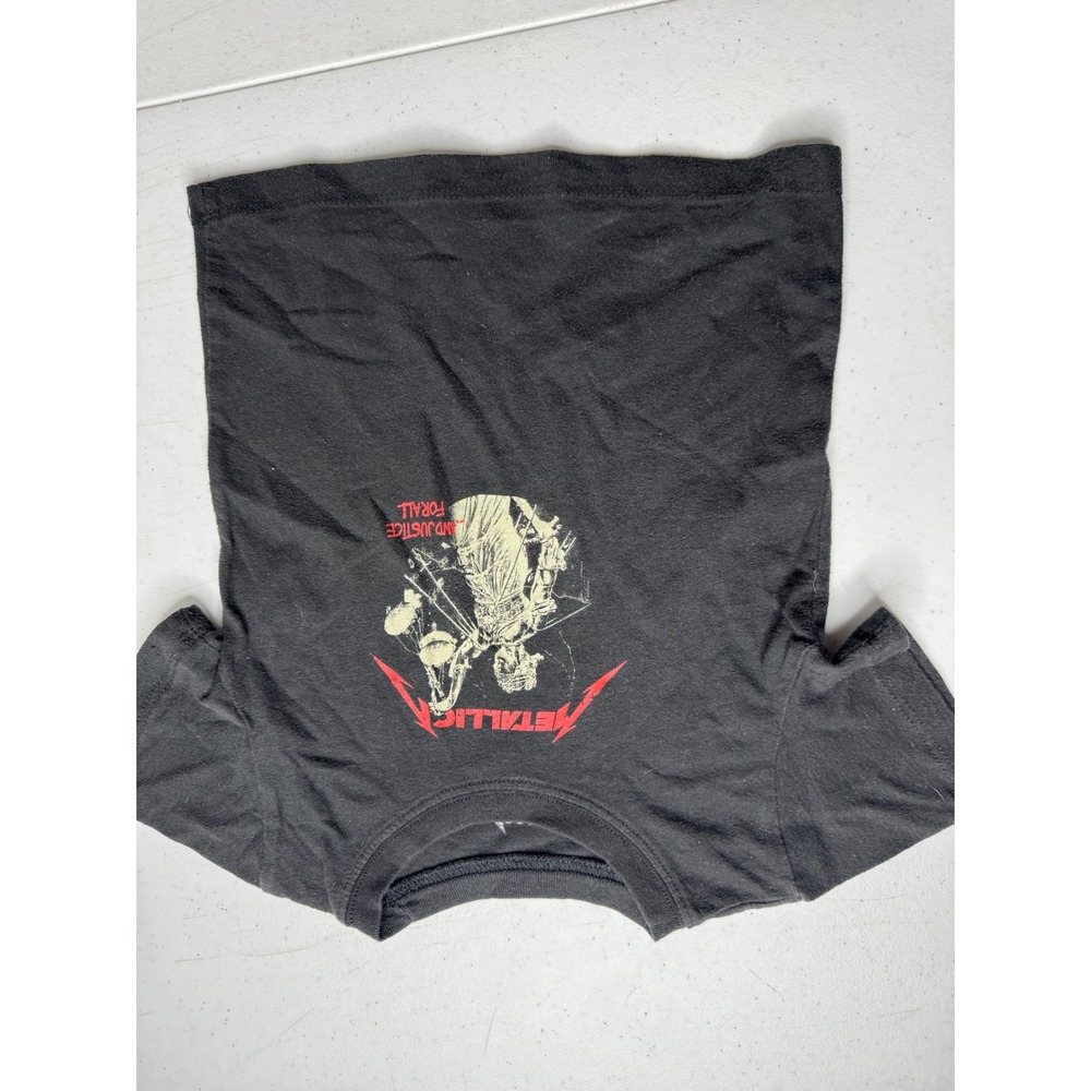 Metallica Toddler 2T Black Graphic Tee And Justice For All Rock Band Shirt